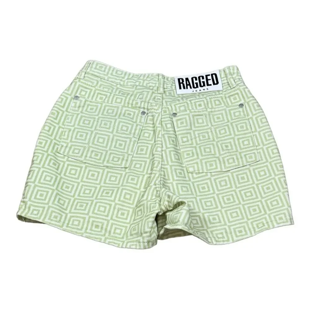 The Ragged Priest Turf Printed Denim Shorts - Picture 4 of 5